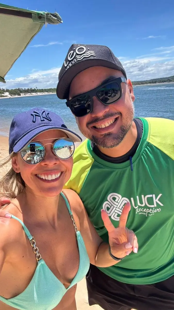 Leo com turistas