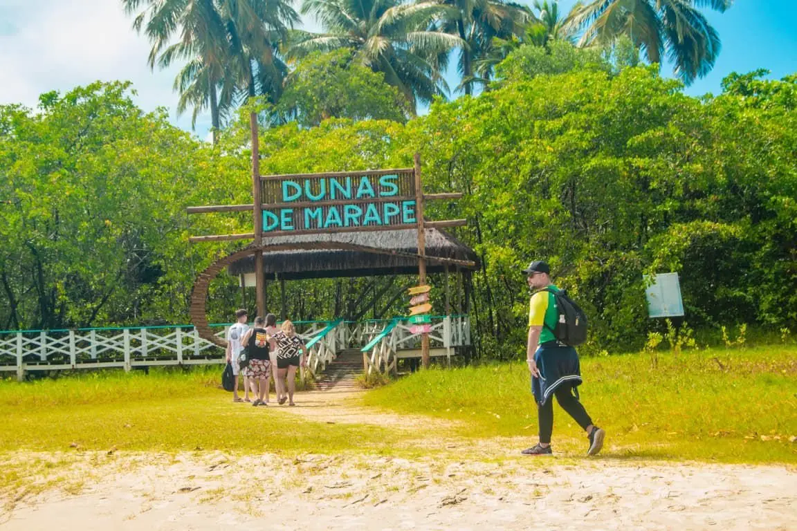 Entrada Dunas de Marapé placa